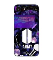 Maniacase Case For Iphone 16E BTS army logo Bangtan Subs juoda