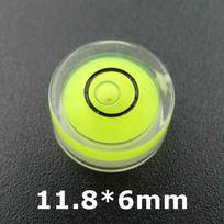 Didelio tikslumo elektroninės svarstyklės Lygis su burbuliukais Mini burbuliukinis lygis Įrankiai Horizontalus prietaisas Skersmuo 12-20mm yellow