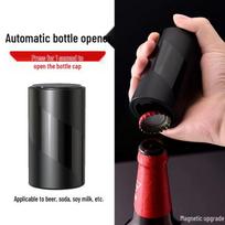 Kūrybingas magnetinis automatinis butelių atidarytuvas alui, gėrimams ir sultims gray