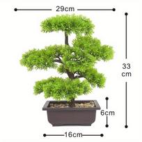 Viešbučio sodo dekoravimas Dirbtiniai augalai Pušis Bonsai Maži medžiai vazoniniai augalai netikros gėlės vazoniniai papuošalai namams žalia