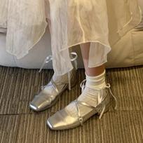 Women Double Buckle Ballet Shoes Women Autumn New Flat Shoes Fashion Elegant Mary Jane Shoes Ladies Square Toe Dress Ballerinas 35