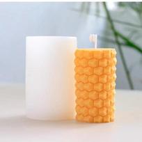 3D Korio cilindro formos DIY silikoninė forma rankų darbo žvakei, apverčiamam cukriniam pyragui ar muilui, aromaterapijai, daugiafunkcis įrankis A orange