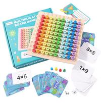 Montessori mokomieji mediniai žaislai vaikams kūdikių matematikos žaislai 99 daugybos lentelė matematikos aritmetikos mokymo priemonės vaikams Dovanos