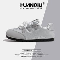 Global flat-bottomed ballet training shoes women's 2025 new spring casual butterfly gray niche board shoes KMXFX8097 35 pilka spalva