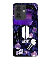 Maniacase Case For Oppo Reno 13F BTS army logo Bangtan Subs juoda