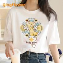 Cardcaptor Sakura Magic Girl clothing clothes feUnisex casual 2024 white t shirt vintage t-shirt top tees vintage white t shirt L