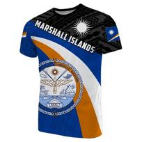 Marshall Islands Flag Map Graphic T Shirts National Emblem T Shirt For Men Clothes Polynesia Unisex Tshirt Casual Tee Women Tops XXS
