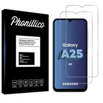 Tempered Glass for Samsung Galaxy A25 5G [2 Pack] Phonillico® Screen Protector Glass Film skaidri