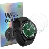 Tempered Glass for Samsung Galaxy Watch 6 CLASSIC 47mm [Pack of 2] Phonillico® Anti-Scratch Watch Screen Protector