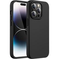 Black Case for iPhone 15 PRO - Silicone Gel TPU Protection Soft Ultra Thin Phonillico® juoda