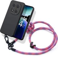 Case for Xiaomi Redmi Note 14 Pro Plus 5G/Note 14 Pro+ 5G - Shockproof Silicone with Removable Lanyard Pink