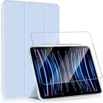 Case for iPad Pro 11  - Scratch Protection - Tempered Glass - Blue - Stand Sleep/Wake