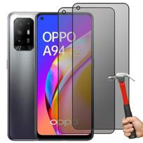 Anti-spy Tempered Glass for OPPO A94 5G - E.F.CONNECTION - Protection - Black