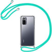 Case for Redmi Note 10 Pro 4G (6.67  ) Anti-Scratch Transparent Soft TPU Thin Included Green Cell Phone Chain