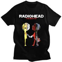 Muzikos albumas Grafiniai marškinėliai Radiohead Geriausi senovinės roko grupės marškinėliai Hip Hop Unisex marškinėliai Mados senovinės gatvės aprangos marškinėliai 4XL
