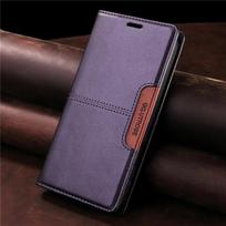Piniginės dėklas Samsung Galaxy A50 A51 A12 A13 A23 A14 A15 A16 A32 A52 A72 A33 A53 A73 A34 A54 A25 A35 odinis atverčiamas telefono dėklas For A25 5G violetinė