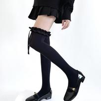 Sexy Sweet Soft Thigh High Stockings JK Lolita Style for Girl Long Socks Stockings Lace Bowknot Knee High Socks balta
