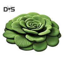 Bijūnų Gėlių Kilimas 3D Vizualus Gėlių Neslystantis Pagrindas Grindų Kilimėlis Absorbentus Vonios Kilimėlis Namų Įėjimui Svetainės Dekorui 40*40cm žalia