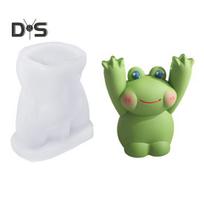 Encouragement Animal Molds Panda Frog Cat Shape Molds Silicone DIY Craft Kit for Resin Plaster Motivational Signs Message Clip Mold B