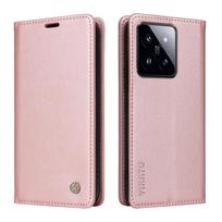 Magnetinis odinis piniginės atverčiamas dėklas, skirtas Xiaomi 11 12 13 14 15 11T 12T 13T 14T Pro | Itin plonas dizainas | Aukščiausios kokybės dėklas-apsauginis rėmelis Xiaomi 15 Pro mėlyna