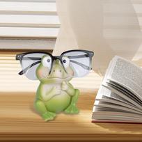 Frog Eyeglass Holder Stand Display Stylish Fun for Men Women Keeper Decoration Resin Glasses