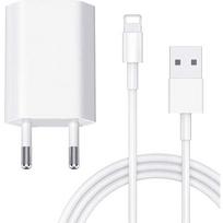 Madream Charger for iPhone, USB Wall Charger with Charging Cable Universal Adapter Mini Charger for iPhone 7/8/11/1