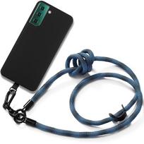 Case - BOOLING - for Samsung Galaxy S21 FE - Shockproof - Reinforced - Sturdy Lanyard Blue juoda