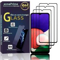 Screen Protector - VCOMP - Samsung Galaxy A22 5G - Tempered Glass - Pack of 3 - Black juoda