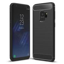 Dėklas - Samsung - Galaxy S9 - Smūgiams atsparus - Minkštas - Anglies pluošto - Juodas juoda