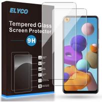 Tempered Glass for Samsung Galaxy A21S, [Bubble-free] 9H Hardness Anti-Oil-Anti-Drop-Anti-Scratch-Anti-Fingerprint Film