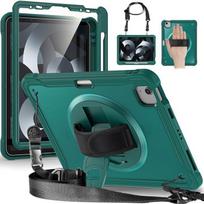 Case for iPad Pro 11  - Full Protection - Night Green - Adjustable Shoulder Strap - TPU and Hard PC žalia