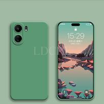 For Xiaomi Redmi 13C Case Popular Liquid Silicone New Camera Protector Cover Redmi 13C Case TPU Phone Case Redmi 13C Cover Redmi 13C žalia