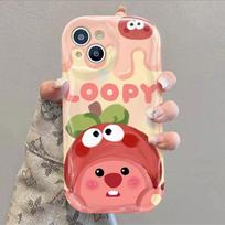 Mangosteen Beaver Suitable for Apple 15 Mobile Phone Case Cream Pattern IPhone14promax/13 Anti-fall 12 iPhone 16