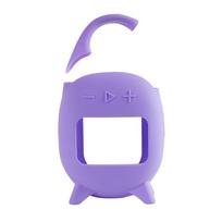 Silikoninis dėklas JBL Clip 5 nešiojamam BT garsiakalbiui, smūgiams atsparus apsauginis nešiojimo dėklas, apsaugantis nuo dulkių, apsauginis kelioninis dėklas violetinė