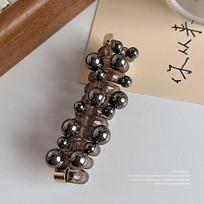 Candy Colored Telephone Wire Hair Loop Does Not Harm Hair, High Elasticity Rubber Band Pearl Headwear