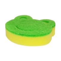 Kitchen Sponge Creativity Frog Shape Kitchenware Dishwashing Sponge Scouring Household Bathroom Cleaning Tools Scouring Pad Soft Style A