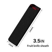 1PC Anti-fall Knife Covers Kitchen Cutlery ABS Velvet Stainless Steel Knife Blade Protector Cooking Accessory Black 3.5inch