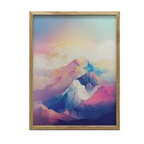 Pastel Mountain Dream Pastel Mountain Dream, 50X70 Cm, Unframed, Premium Canvas on Stretcher 54