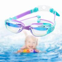 Kids Swim Goggles ,Swimming Eyewear, Professional ,Diving Full Protection Pool Glasses Water Purple Green