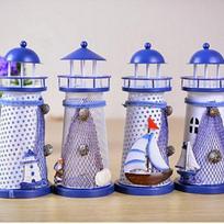 House Home Ornament Furnishing Maritime Crafts Beacon Decoration Lighthouse MIT 145 mm