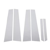 6Pcs Pillar Post Cover Trim Mirrored Finish Chrome Weather Resistant Door Window Pillar Post Trim