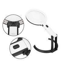 130 mm storio stalo didinamasis stiklas su LED apšvietimu Didinamojo stiklo lempa Didinamojo stiklo stalinė lempa su EU Plug