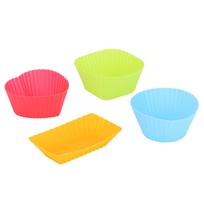 40 vnt. silikoninių bento kepimo formelių, nelipnių, daugkartinio naudojimo, bento dėžutės priedų, silikoninių keksiukų L(for 6.5-9kg) yellow