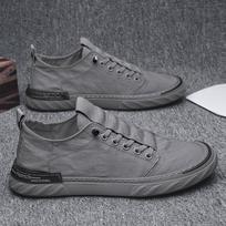 Old Beijing cloth shoes man lazy one pedal trend summer ice silk driving breathable thin canvas 2025 new 39
