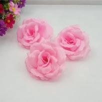 Skersmuo 8cm Dirbtinio šilko rožių galvutė Namų dekoravimas Vestuvių vakarėlis DIY Pynimo sienos koliažas Dekoratyvinės dirbtinės gėlės 8CM flower šviesiai rausvos spalvos