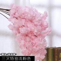 140 Galvų Dirbtinės Gėlės Vyšnių Žiedai Vestuvių Arka Dekoravimas Dirbtinė Gėlė Šilkinė Hydrangea Balta Šaka Namų Dekoras 50PCS šviesiai rausvos spalvos