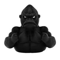 Yousheng Black Gorilla Duck Figurine 3D Printed Muscle Orangutan Duck Statue Animal Sculpture Home Office Desktop Car Dashboard Decoration Ornament juoda