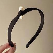PROLY New Fashion Women Hairband Side Knot Pearls Headband Narrow Side Headwear Girls Hair Accessories