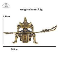 Antique Bronze Guan Gong Statue Ornament Pure Copper Buddha Figurines Miniatures Home Decoration Accessories Crafts Collections