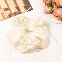 French Ballet Style Ribbon Bowknot Large Hair Ring Women Silk Hair Scrunchies Sweet Elegant Hair Rope Ties Gum Ponytail Holder Size fits all